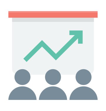 Sunuyu renkli vektör simgesi