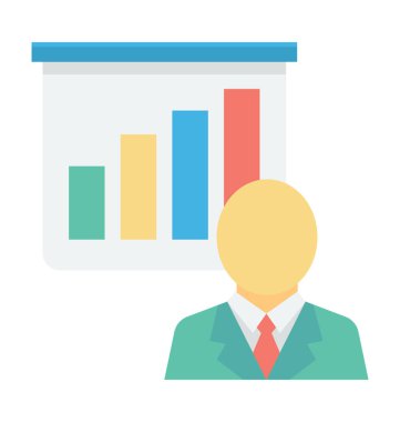 Sunuyu renkli vektör simgesi