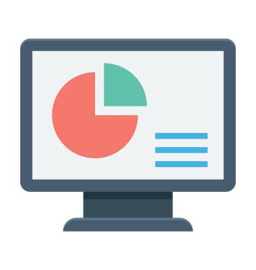 Çevrimiçi grafik vektör simgesi