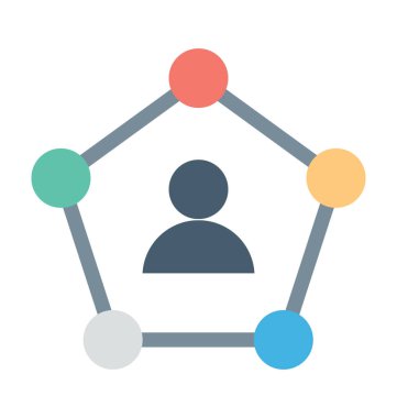 Yönetim renkli vektör simgesi 