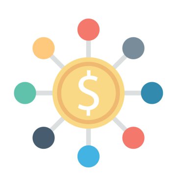 Finansal hiyerarşi vektör simgesi 