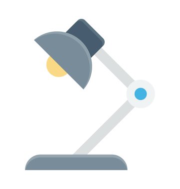 Masa lambası vektör simgesi 