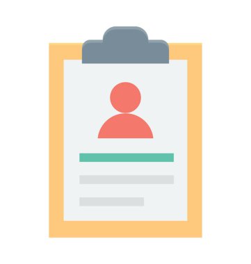 kimlik kartı vektör simgesi