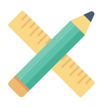 Taslak araçlar vektör simgesi