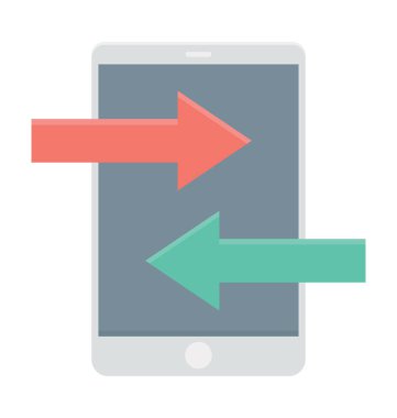 Veri paylaşımı vektör simgesi 