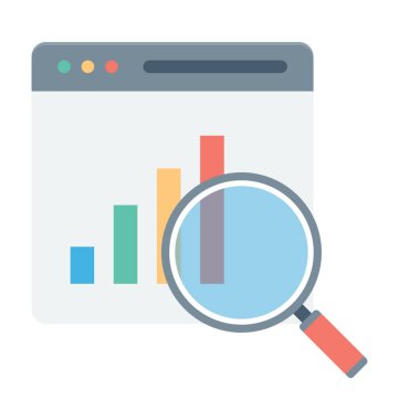 Arama grafik vektör simgesi 