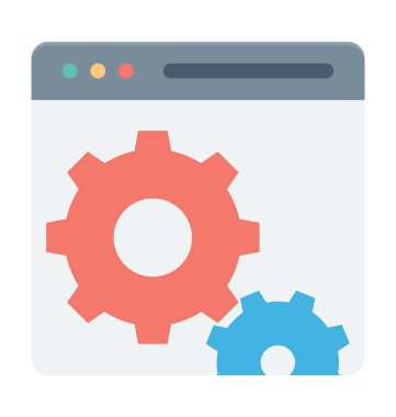 Web ayarı vektör simgesi