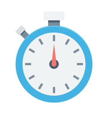 Chronometre renkli vektör simgesi  