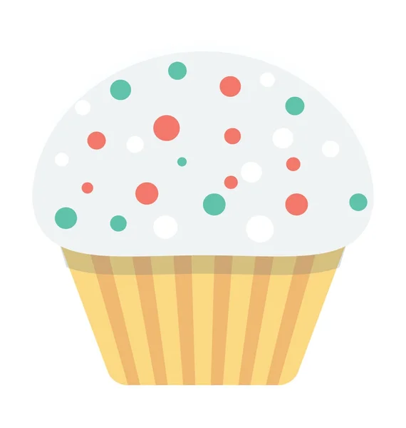 Cupcake vector pictogram — Stockvector