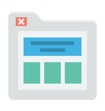 klasör renkli vektör simgesi