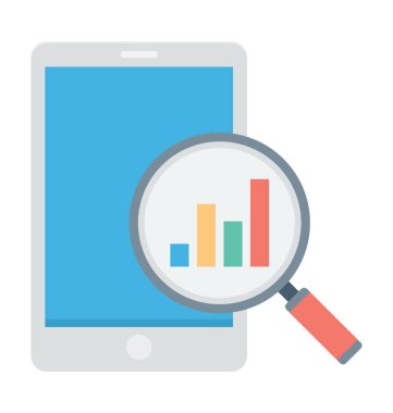 Analytics renkli vektör simgesi