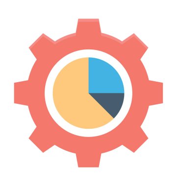 pasta grafiği vektör simgesi 