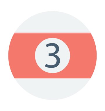 Bilardo topu vektör simgesi