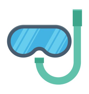 Şnorkel maskesi vektör simgesi