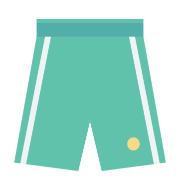 şort renkli vektör simgesi