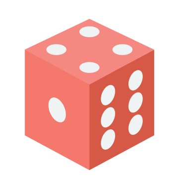 Zar renkli vektör simgesi