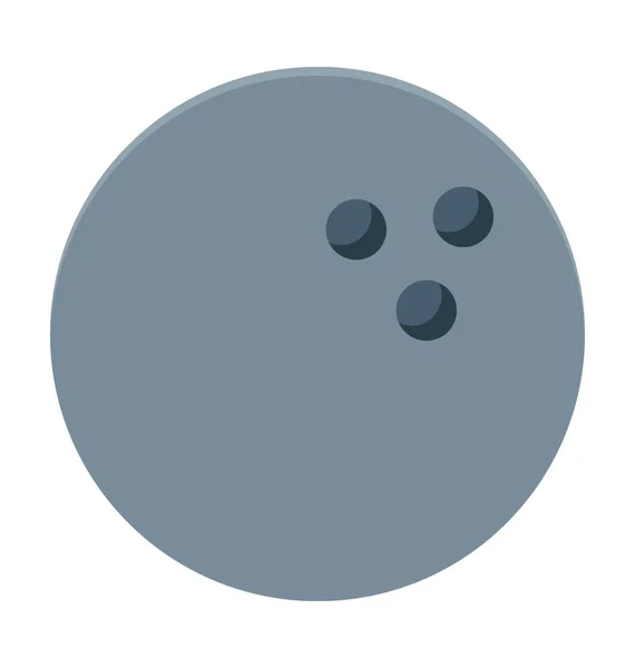 Icône Vectorielle Boule Bowling — Image vectorielle