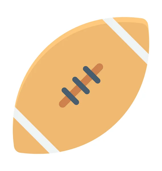 Rugby Colored Vector Icon — Stock Vector