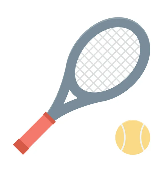 Tennis Gekleurde Vector Icon — Stockvector