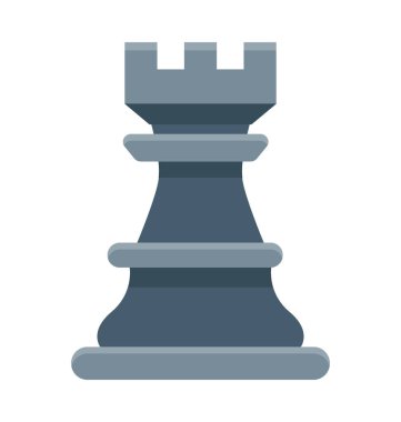 Satranç kule vektör simgesi