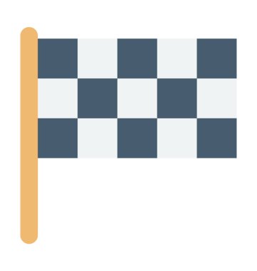 Yarış bayrak vektör simgesi 