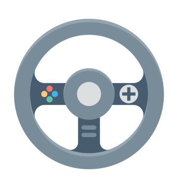 Direksiyon renkli vektör simgesi