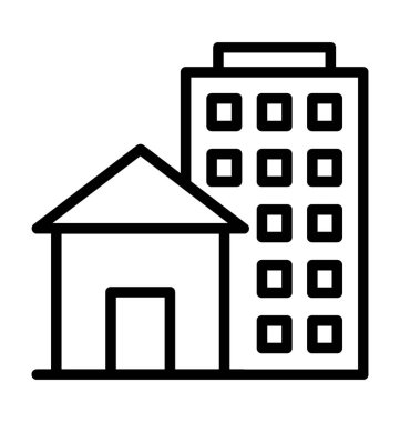  Gökdelen vektör simgesi 