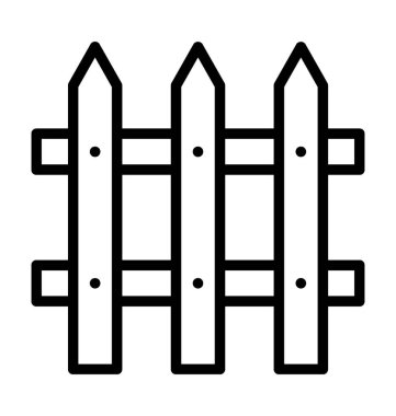  Çit vektör simgesi