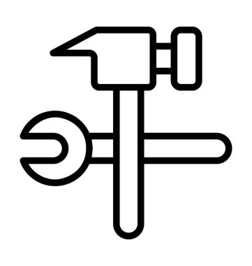  onarım araçları vektör simgesi 