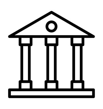  Mahkeme vektör simgesi 