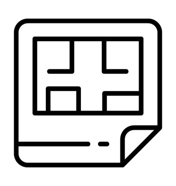  Blueprint vektör simgesi