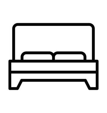  Yatak odası vektör simgesi 