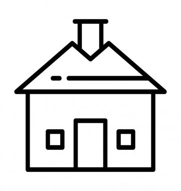  Kulübe vektör simgesi