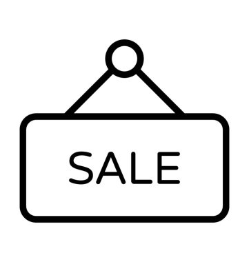  Satılık tabela vektör simgesi