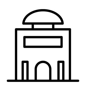  Müze oluşturma vektör simgesi