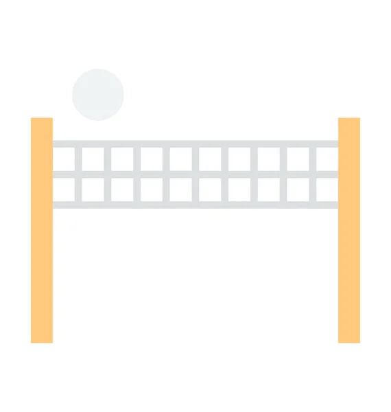 Icône Vectorielle Filet Volley — Image vectorielle