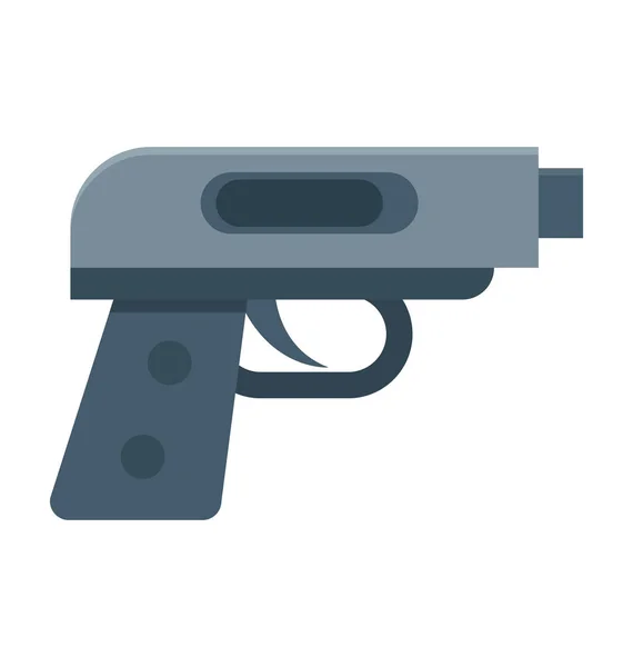 Pistola Color Vector Icono — Vector de stock