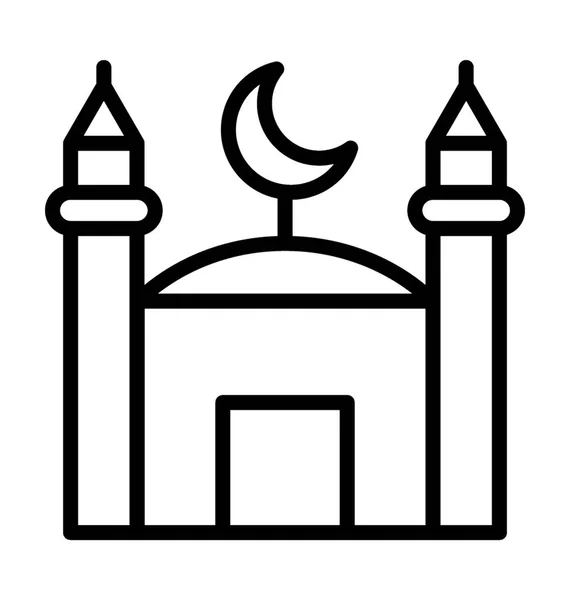 Moskee vector pictogram — Stockvector