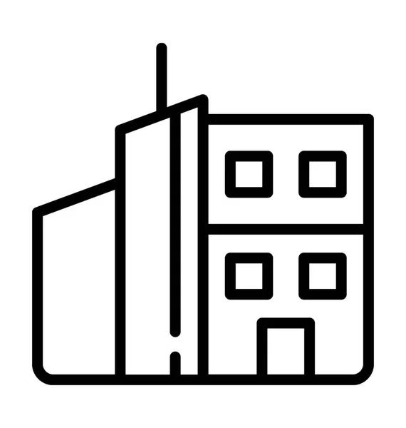 Wolkenkratzer-Ikone — Stockvektor