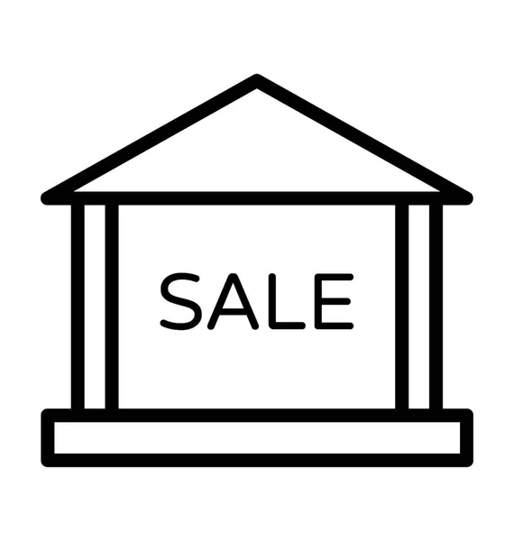 Casa in vendita Icona vettoriale — Vettoriale Stock