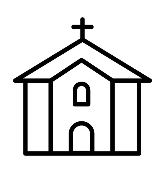 Church Vector Icon — Stock Vector