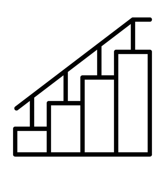 Escaliers icône vectorielle — Image vectorielle