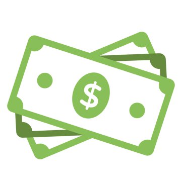 Mali bereket, dolarlarına vektör simge düz. 