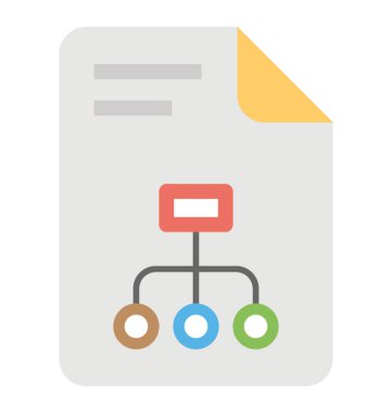 Düz vektör simgesi tasarım seo raporu