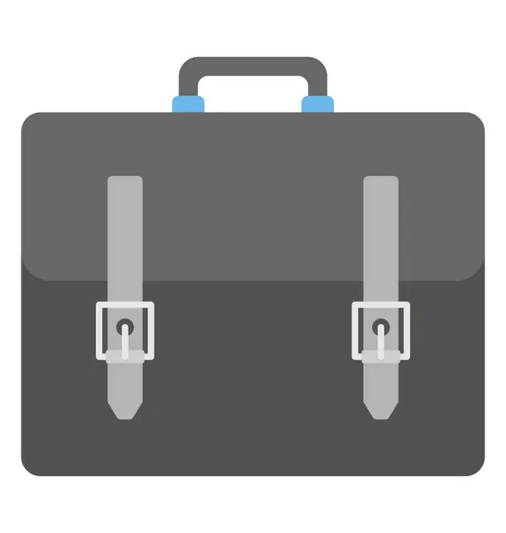 Una Bolsa Maletín Diseño Icono Plano Bolsa Cartera — Vector de stock