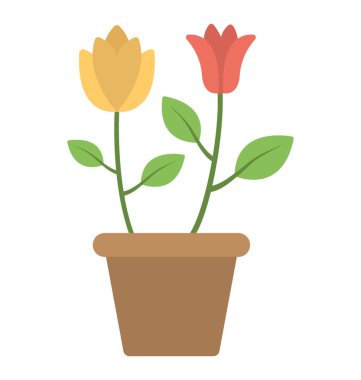 Çok renkli çiçekler içindeki kahverengi renk potu 