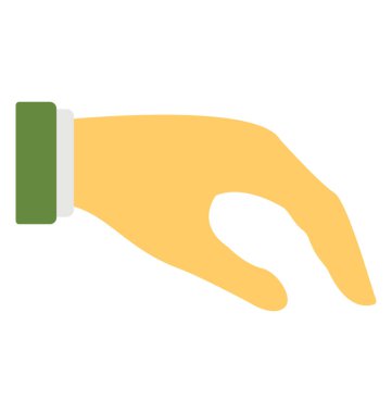 Başparmak dışında bütün parmaklar katılma ve veren bir el hareketi yapma