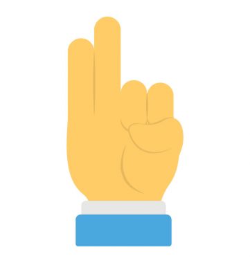 Küçük parmak ve yüzük parmağı'geri kalan parmaklarını kıvırma ise dışa doğru ve yukarı doğru işaret