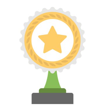 Çekici bir tasarım, bir kupa düz simgesi