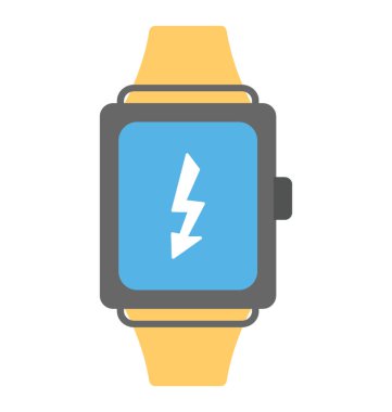 Elektronik bilek watch düz tasarım vektör simgesi